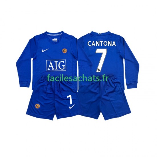 Maillot Manchester United CONTONA 7 Retro 2008 2009 3ème Enfant ML