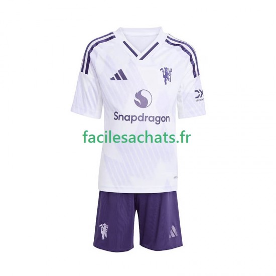 Maillot Manchester United 2025-2026 Extérieur Enfant MC