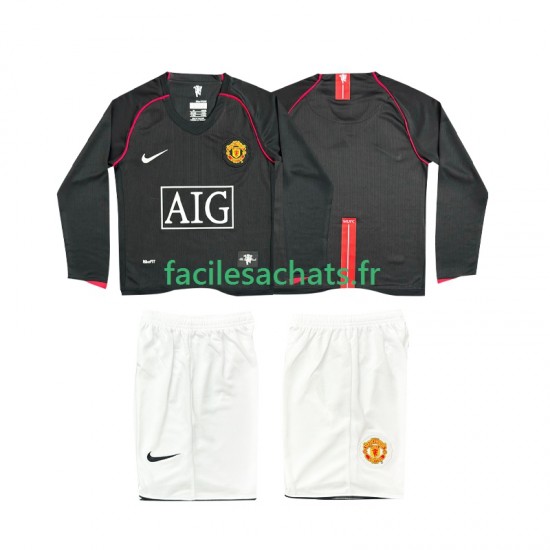 Maillot Manchester United Retro 2007 2008 Extérieur Enfant ML