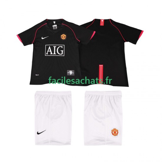 Maillot Manchester United Retro 2007 2008 Extérieur Enfant MC