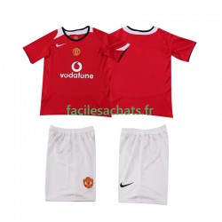 Maillot Manchester United Retro 2005 2006 Domicile Enfant MC