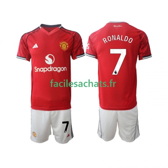 Maillot Manchester United Cristiano Ronaldo 7 2025-2026 Domicile Enfant MC