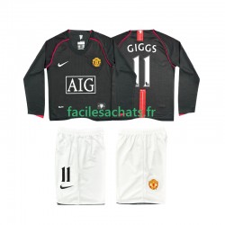 Maillot Manchester United GIGGS 11 Retro 2007 2008 Extérieur Enfant ML