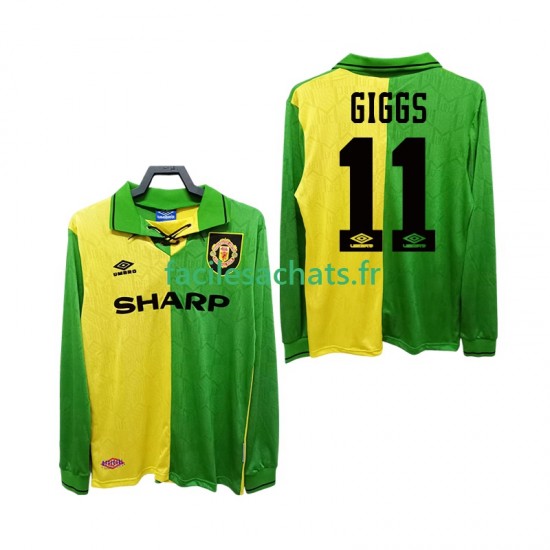 Maillot Manchester United GIGGS 11 Retro 1992 1994 Extérieur Homme ML