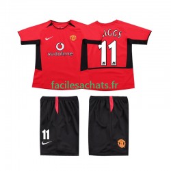 Maillot Manchester United GIGGS 11 Retro 2002 2004 Domicile Enfant MC