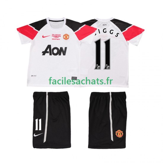Maillot Manchester United GIGGS 11 Retro Champions League 2011 2012 3ème Enfant MC