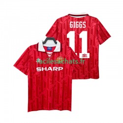 Maillot Manchester United GIGGS 11 Retro 1992 1994 Domicile Homme MC