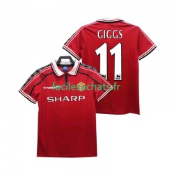 Maillot Manchester United GIGGS 11 Retro 1998 1999 Domicile Homme MC