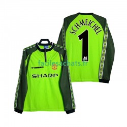 Maillot Manchester United SCHMEICHEL 1 Retro 1998 2000 Gardien Domicile Homme ML