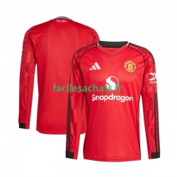 Maillot Manchester United 2025-2026 Domicile Homme ML