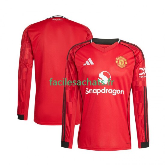 Maillot Manchester United 2025-2026 Domicile Homme ML