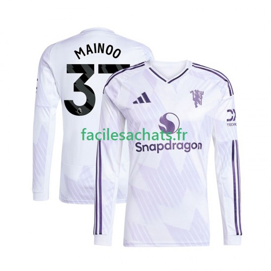 Maillot Manchester United Kobbie Mainoo 37 2025-2026 Extérieur Homme ML