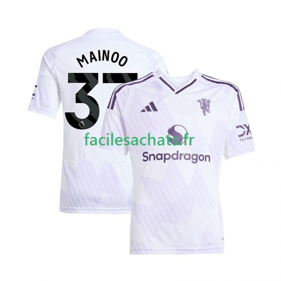 Maillot Manchester United Kobbie Mainoo 37 2025-2026 Extérieur Homme MC