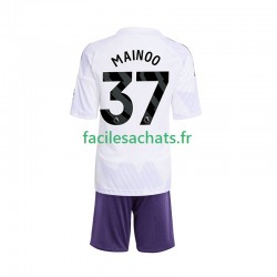 Maillot Manchester United Kobbie Mainoo 37 2025-2026 Extérieur Enfant MC