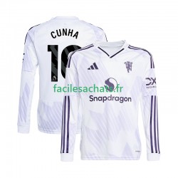 Maillot Manchester United Matheus Cunha 10 2025-2026 Extérieur Homme ML