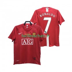 Maillot Manchester United RONALDO 7 Retro 2007 2008 Domicile Homme MC
