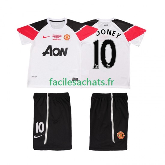 Maillot Manchester United ROONEY 10 Retro Champions League 2011 2012 3ème Enfant MC