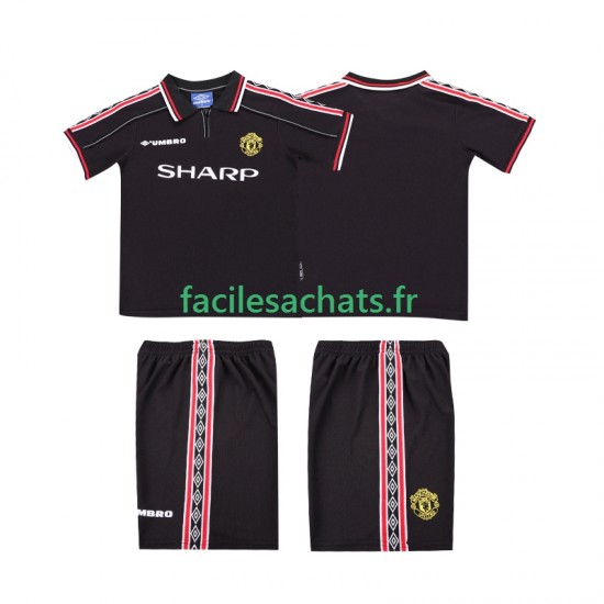 Maillot Manchester United Retro 1998 1999 Extérieur Enfant MC