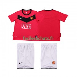 Maillot Manchester United Retro 2009 2010 Domicile Enfant MC
