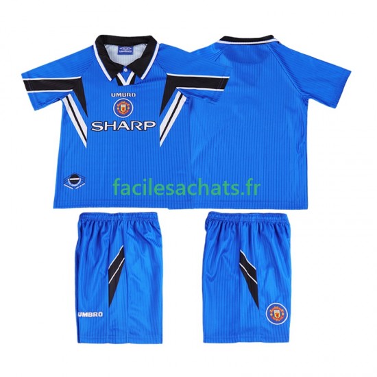 Maillot Manchester United Retro 1996 1998 3ème Enfant MC