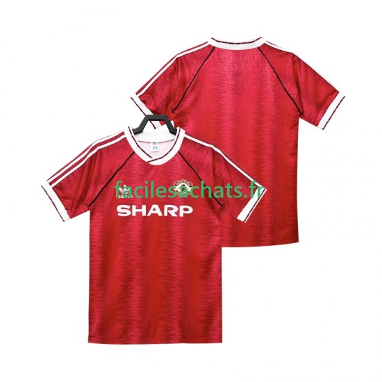 Maillot Manchester United Retro 1990 1992 Domicile Homme MC