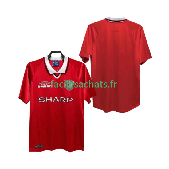 Maillot Manchester United Retro 1999 2000 Domicile Homme MC