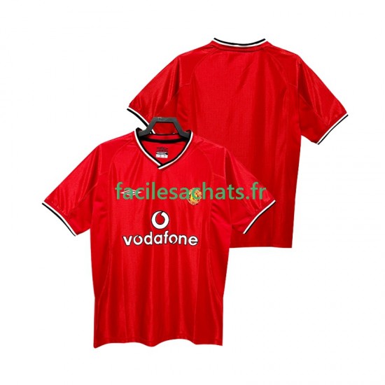 Maillot Manchester United Retro 2000 2002 Domicile Homme MC
