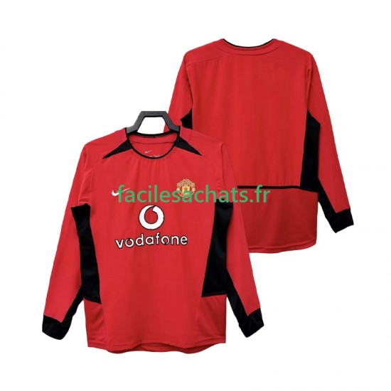 Maillot Manchester United Retro 2002 2004 Domicile Homme ML