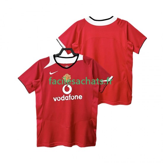 Maillot Manchester United Retro 2005 2006 Domicile Homme MC