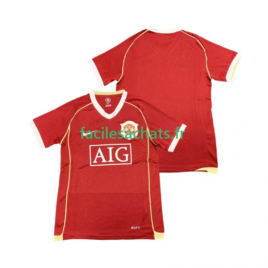 Maillot Manchester United Retro 2006 2007 Domicile Homme MC