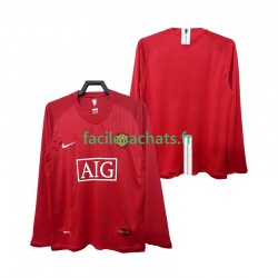 Maillot Manchester United Retro 2007 2008 Domicile Homme ML