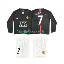 Maillot Manchester United Ronaldo 7 Retro 2007 2008 Extérieur Enfant ML
