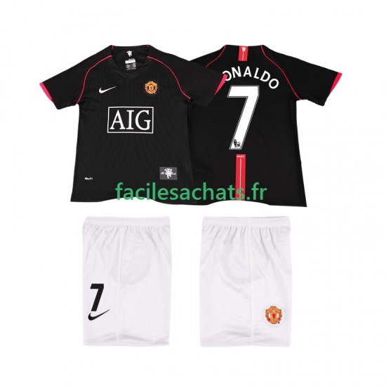 Maillot Manchester United Ronaldo 7 Retro 2007 2008 Extérieur Enfant MC