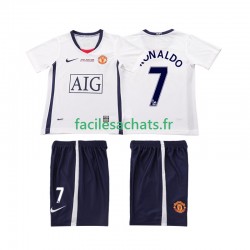 Maillot Manchester United Ronaldo 7 Retro Champions League 2008 2009 Extérieur Enfant MC
