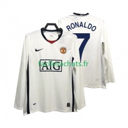 Maillot Manchester United Ronaldo 7 Retro Premier League 2008 2009 Extérieur Homme ML