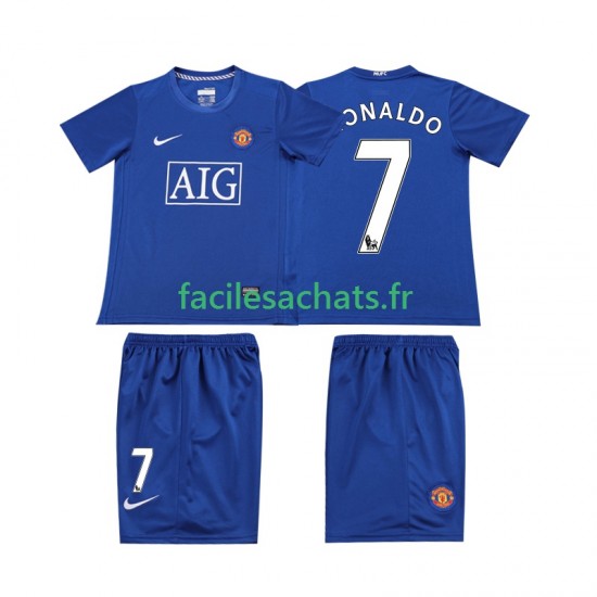 Maillot Manchester United Ronaldo 7 Retro 2008 2009 3ème Enfant MC