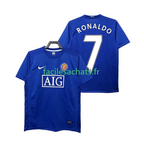 Maillot Manchester United Ronaldo 7 Retro 2008 2009 3ème Homme MC