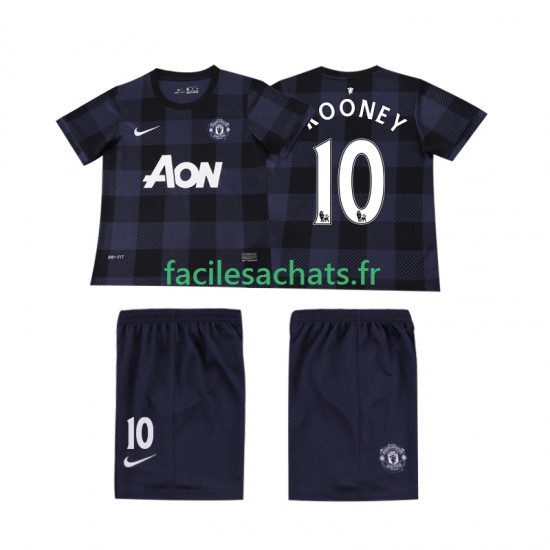 Maillot Manchester United Rooney 10 Retro 2013 2014 Extérieur Enfant MC