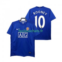 Maillot Manchester United Rooney 10 Retro 2008 2009 3ème Homme MC