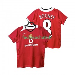 Maillot Manchester United Rooney 8 Retro 2005 2006 Domicile Homme MC Maillot Manchester United Rooney 8 Retro 2005 2006 Domicile Homme MC