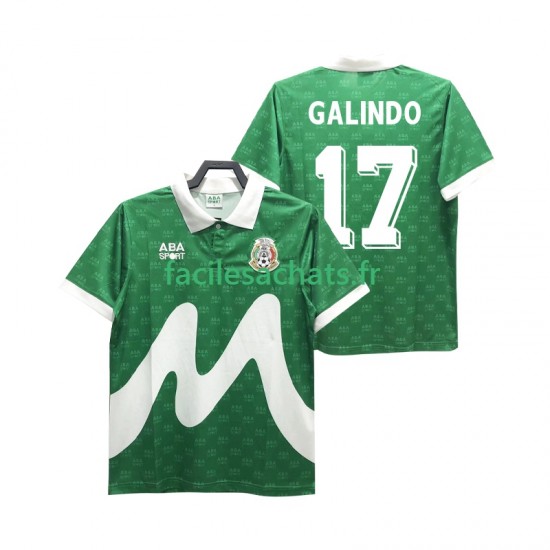 Maillot Mexique GALINDO 17 Retro 1995 Domicile Homme MC