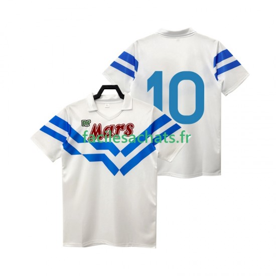 Maillot Naples 10 Retro 1988 1989 Extérieur Homme MC