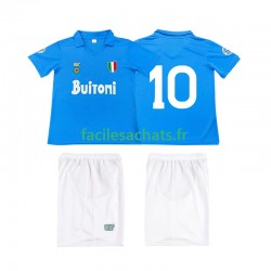 Maillot Naples 10 Retro 1987 1988 Domicile Enfant MC