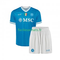 Maillot Naples 2025-2026 Domicile Enfant MC