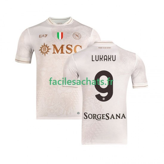 Maillot Naples Romelu Lukaku 9 2025-2026 Extérieur Homme MC