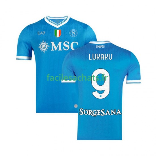 Maillot Naples Romelu Lukaku 9 2025-2026 Domicile Homme MC