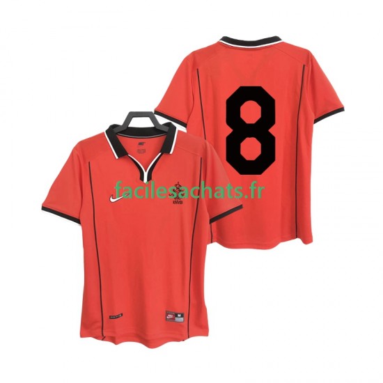 Maillot Pays-Bas 8 Retro 1998 Domicile Homme MC