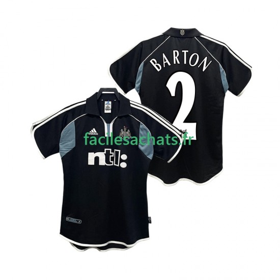 Maillot Newcastle United BARTON 2 Retro 2000 2001 Extérieur Homme MC