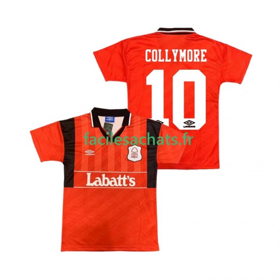 Maillot Nottingham Forest COLLYMORE 10 Retro 1994 1995 Domicile Homme MC