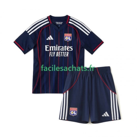 Maillot Olympique Lyonnais 2025-2026 Extérieur Enfant MC